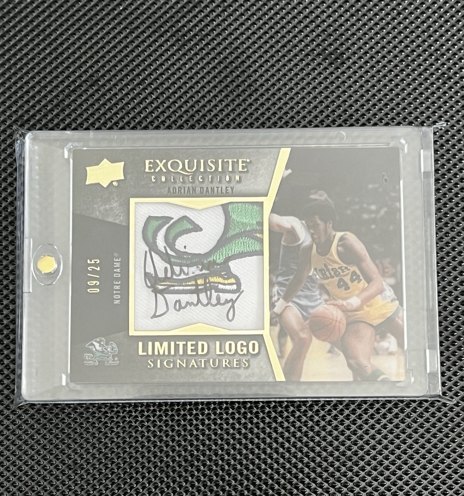 Adrian Dantley 9/25 Auto Patch Relic 2012 Upper Deck Excuisite Limited Logoman