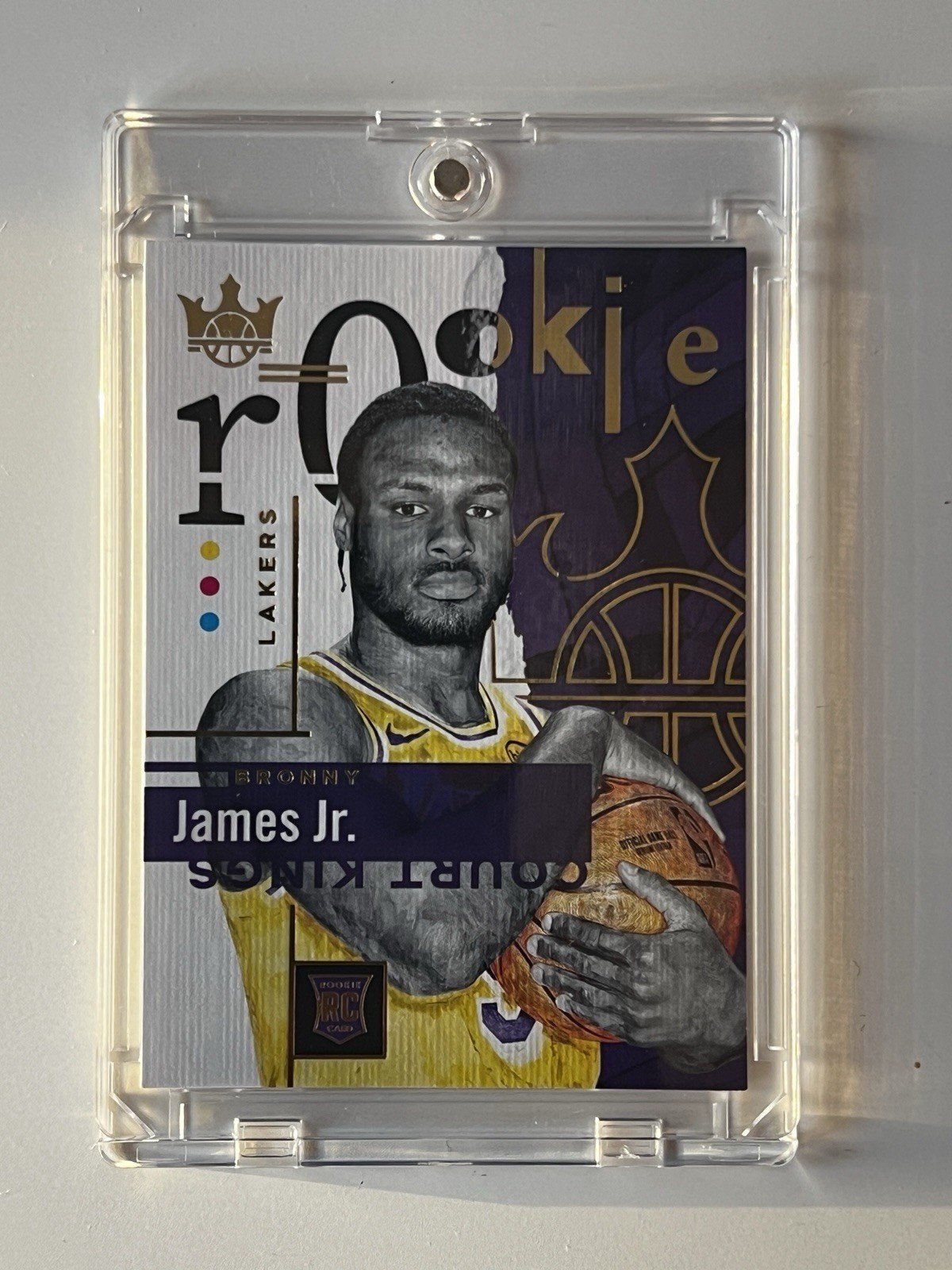 Bronny James Jr. 2024 Panini Court Kings Rc Rookie RARE NBA MVP LA Lakers - Image 2