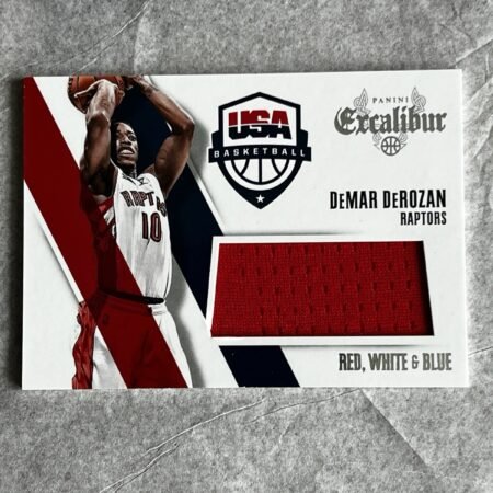 DeMar DeRozan Patch Relic 2024-15 Panini Excalibur NBA Trading Card RARE