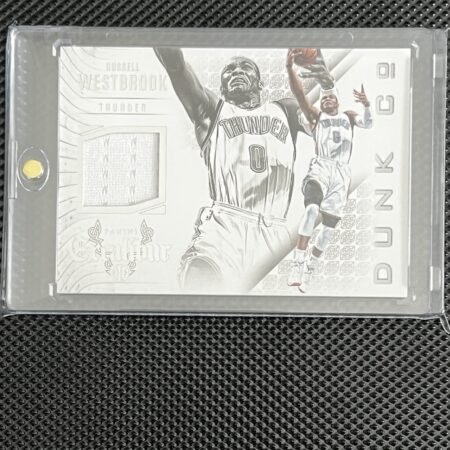 Russell Westbrook 2014-15 Panini Excalibur Dunk Game Worn Jersey Patch Relic NBA