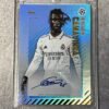 Eduardo Camavinga Real Madrid Auto Autopraph 25/49 Topps Blue PRIZM RARE