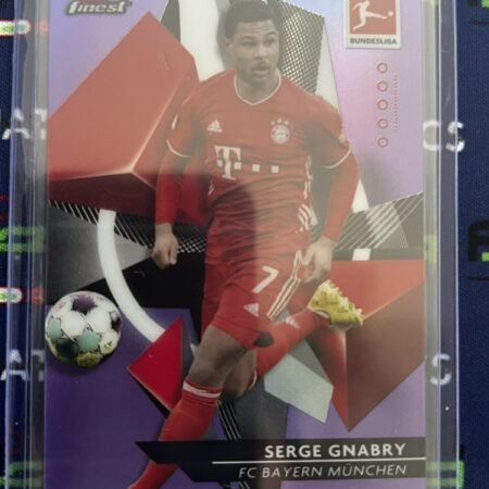 2020-21 Topps Finest Bundesliga - Serge Gnabry #87 Purple Refractor /250