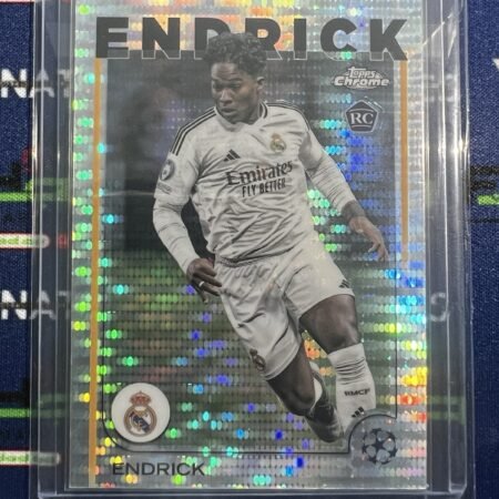 Endrick RC Rookie 2024-25 Topps Chrome UEFA Sparkle Refractor #100 Real Madrid