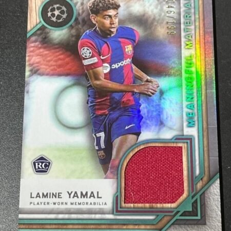Lamine Yamal 46/199 Rookie RC 2023-24 Topps Museum Collection Patch Relic