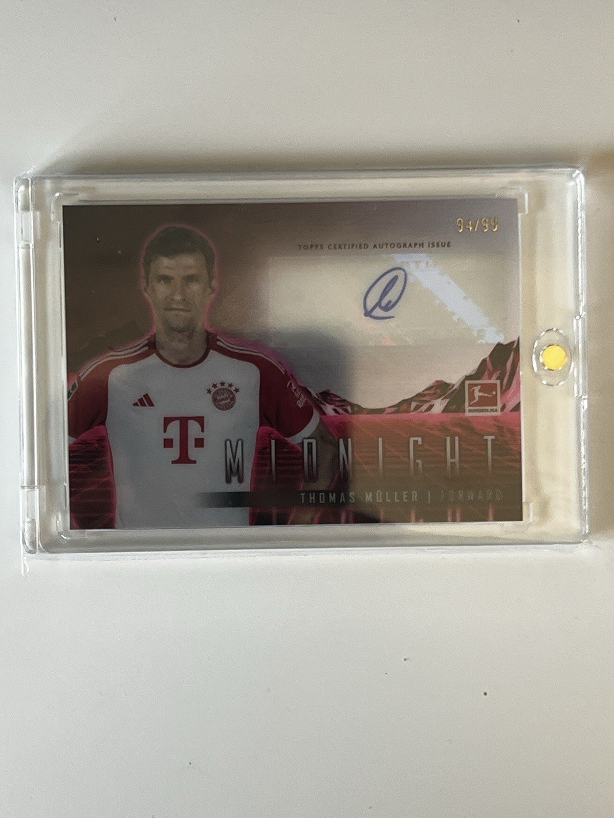 Thomas Müller Fc Bayern München Auto 94/99 Topps Midnight Bundesliga RARE