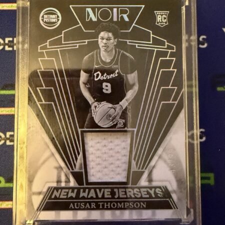 2023-24 Ausar THOMPSON /99 Jersey Panini Noir RC Rookie New Wave Jerseys Pistons