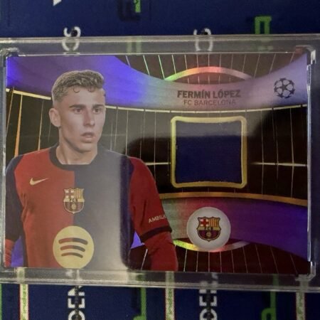 Fermin Lopez Barcelona FC Spain Soccer 2024-25 Topps UEFA Relic Patch /299