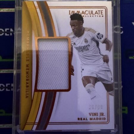 2023-24 Panini Immaculate Vinicius Junior /99 Remarkable Memorabilia Patch Real