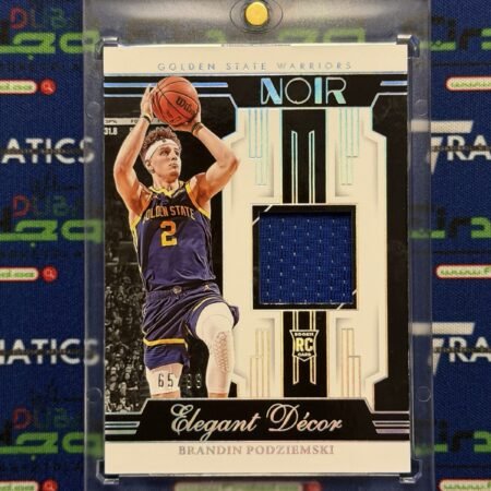 2023-24 Panini Noir Elegant Decor Brandin Podziemski /99 Rookie RC Patch Jersey