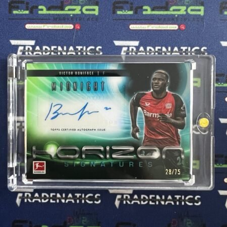 2024-25 Topps Midnight Bundesliga Victor Boniface Horizon Auto /75 Leverkusen