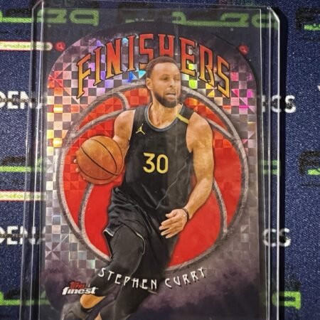 2023-24 Topps Finest Basketball Finishers Stephen Curry x Fractor #F-5 Warriors