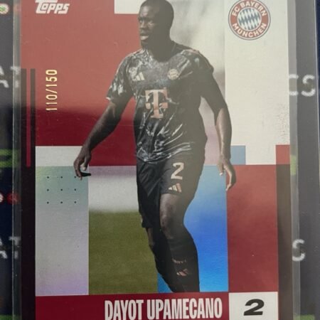 Fc Bayern München Dayot Upamecano /150 Topps 2025 Trading Card RARE