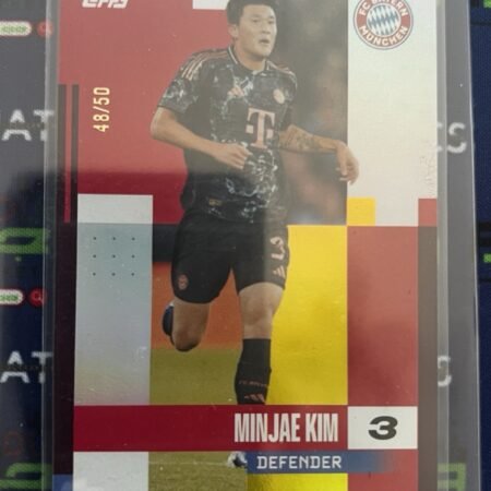 Fc Bayern München Minjae Kim /50 Topps 2025 Trading Card RARE