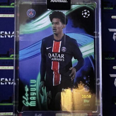 2024-25 Topps Total Football - Senny Mayulu RC Rookie /50 Glow PSG