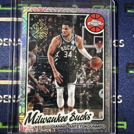 2025-26 Topps Chrome Giannis Antetokounmpo Silver Pack 45th Anniversary Mojo