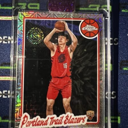 2025-26 Topps Chrome Basketball Yang Hansen Rookie Card Mojo 45th Anniversary