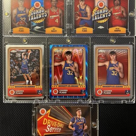 Cooper Flagg - Dylan Harper - Ace Bailey Lot Topps Chrome Mc Donalds RC Rookie