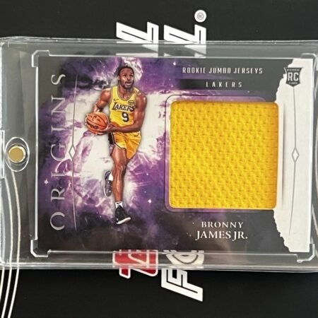 Bronny James Jr. Rookie RC Lakers Patch Relic 2024-24 Panini Origins NBA RARE