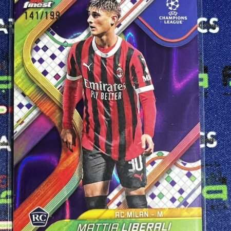 Topps Finest 2025 Mattia Liberali AC Milan Rookie RC /199