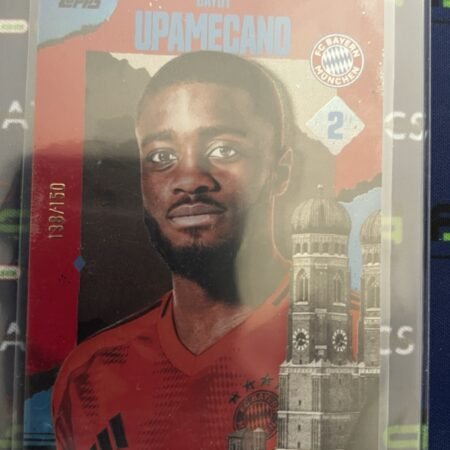 Fc Bayern München Dayot Upamecano /150 Topps 2025 Trading Card RARE