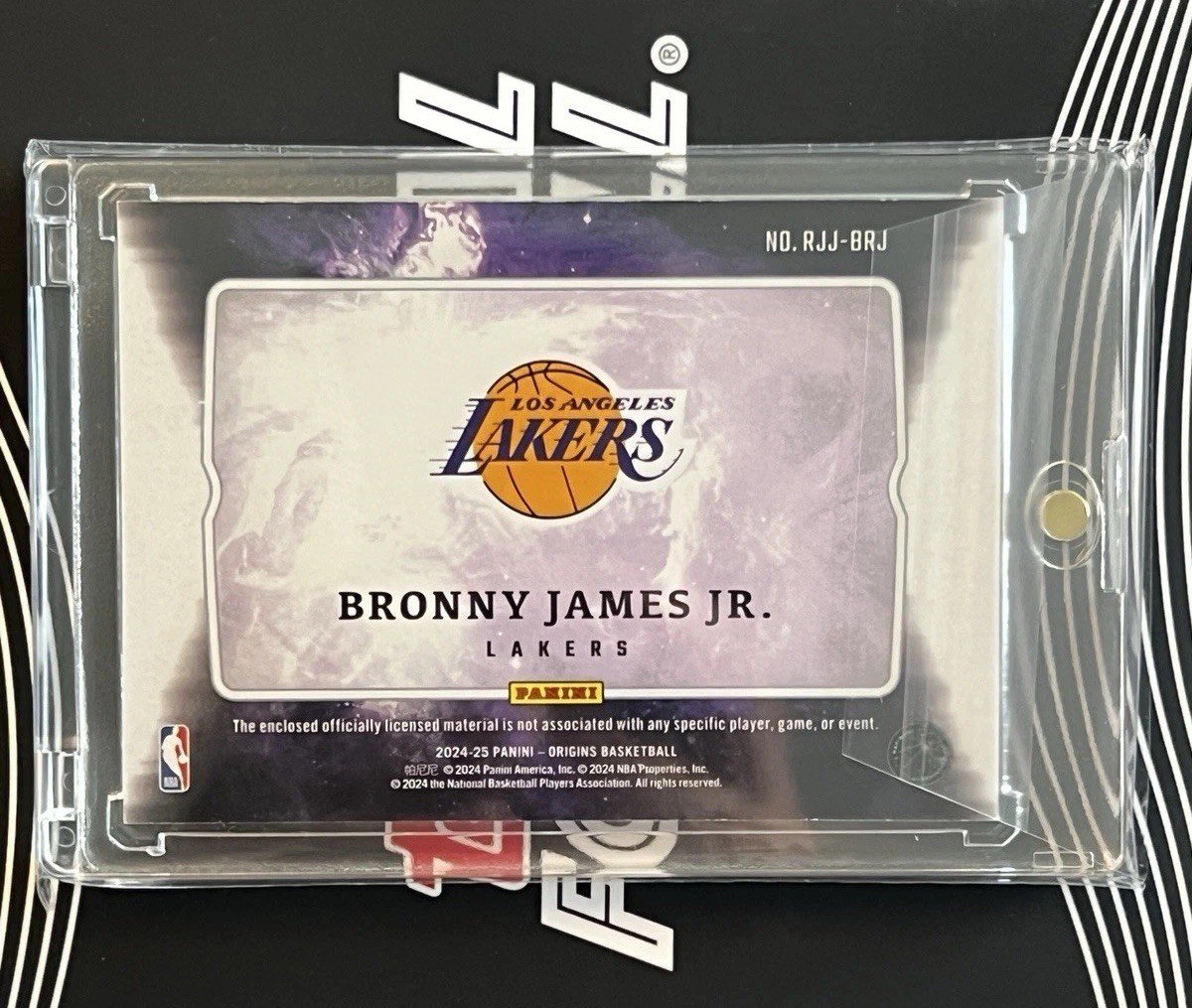 Bronny James Jr. Rookie RC Lakers Patch Relic 2024-24 Panini Origins NBA RARE - Image 2