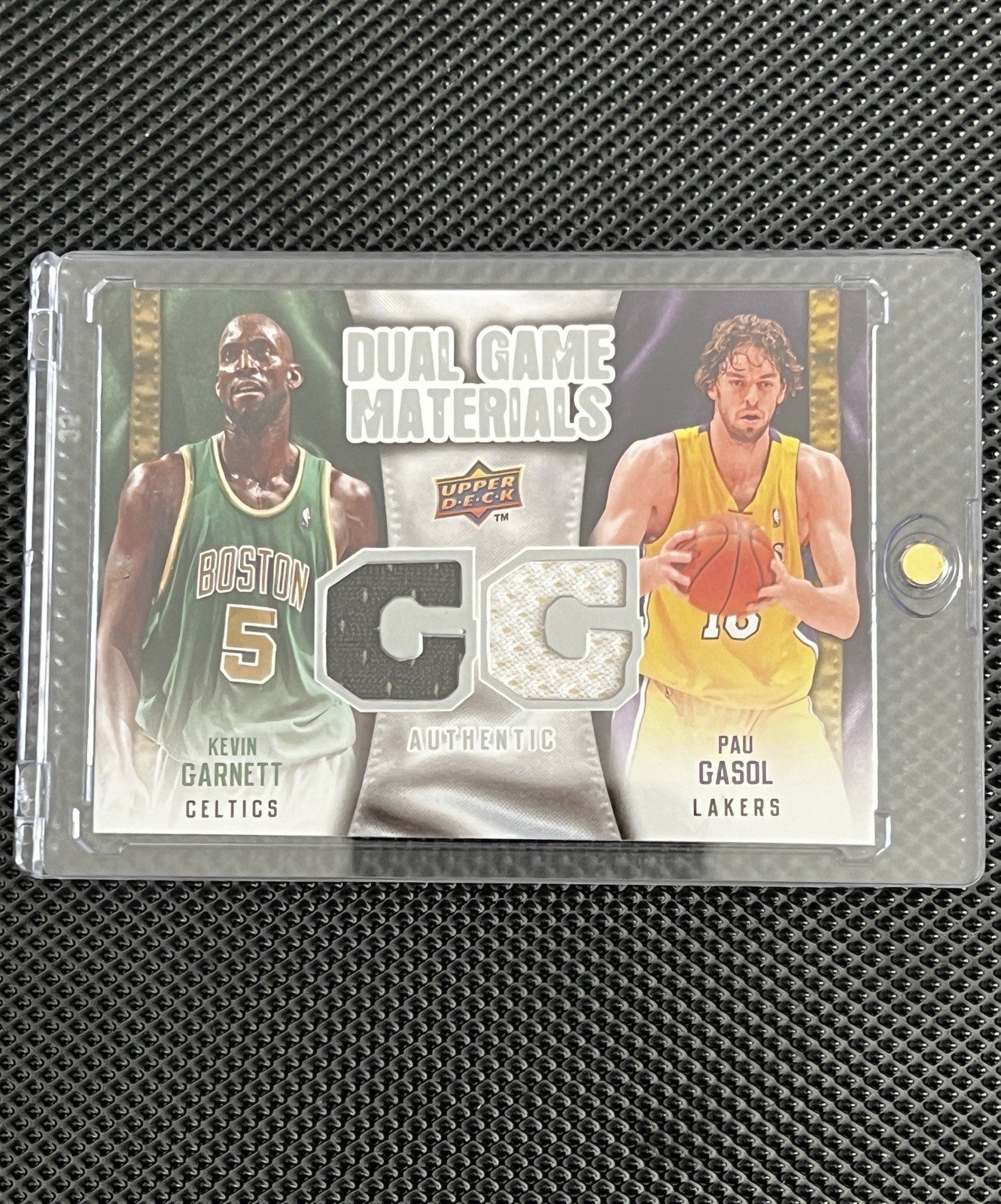 2009-2010 Upper Deck Dual Game Materials Kevin Garnett - Pau Gasol NBA Trading