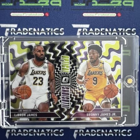 2025 Optic Optical Illusions #2 Prizm Lebron James / Bronny James Jr. LA Lakers