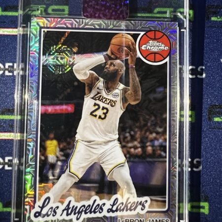 2025 Topps Chrome Basketball Refractor LeBron James 45th Anniversary TC-LJ NBA