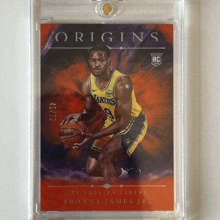 Bronny James Rookie RC 46/75 Panini Origins Orange 2024-25 RARE NBA