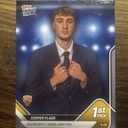 Cooper Flagg RC Rookie Draft Night 2025 Topps NBA #D1 Card Dallas Mavericks