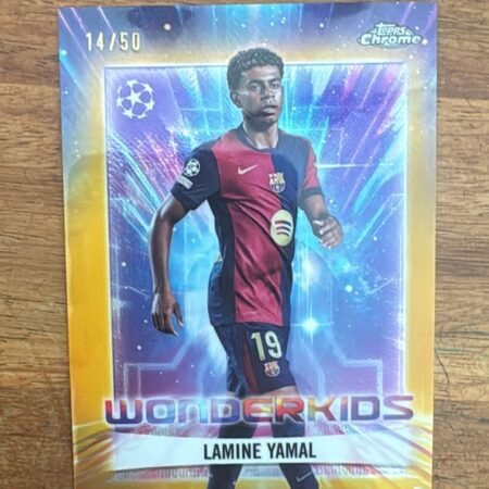 Lamine Yamal 14/50 2024-25 Topps Chrome UCC Wonderkids #WK-1 RARE Limited