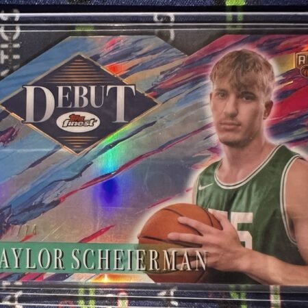 2024-25 Topps Finest #D-21 Baylor Scheierman Rookie Debut Refractor Die Cut /74