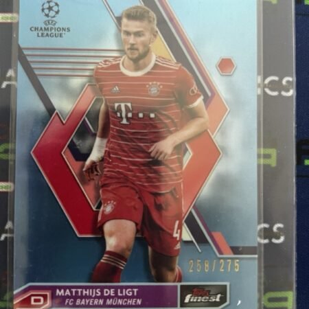Fc Bayern München Matthijs De Ligt /275 Topps Finest 2023 Trading Card RARE