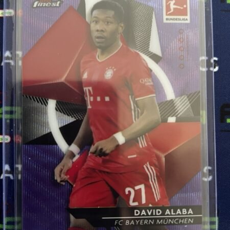 Fc Bayern München David Alaba /250 Topps Finest Purple 2021 Trading Card RARE