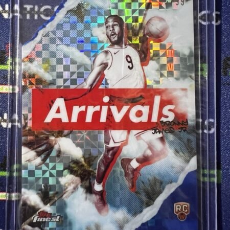 2025 Topps Finest Arrivals Xfractor Blue Rookie Bronny James Jr. /99 Lakers NBA