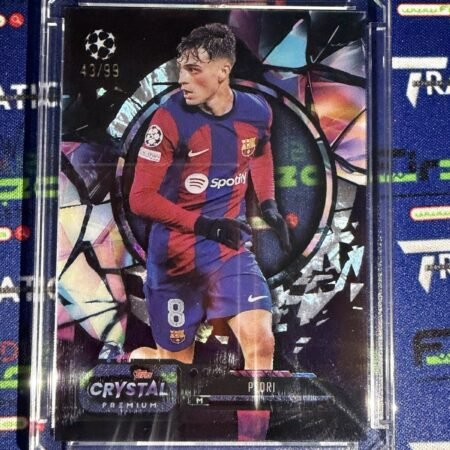 2023-24 Topps Crystal Premium UCL Purple Crystal /99 Pedri #8