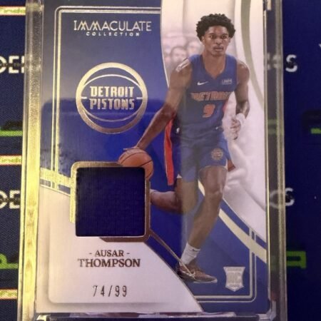 2023-24 Immaculate Collection Ausar Thompson RC Rookie Jersey Patch /99 Pistons