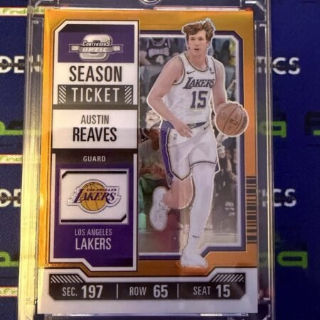 2023-24 Panini Contenders Optic Orange Prizm Season Ticket Austin Reaves /49