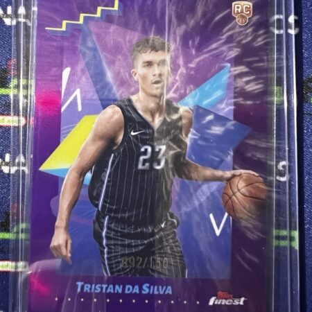 2024-25 Finest #168 Tristan Da Silva Purple Refractor #/150 Rookie RC NBA