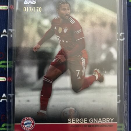 2021-22 Topps FC Bayern München Team Set, Serge Gnabry /170 Trading Card RARE