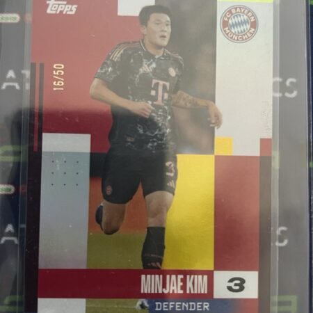 Fc Bayern München Minjae Kim /50 Topps 2025 Trading Card RARE