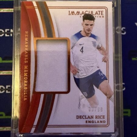 Declan Rice England 2023-24 Panini Immaculate Remarkable Memorabilia Relic /99