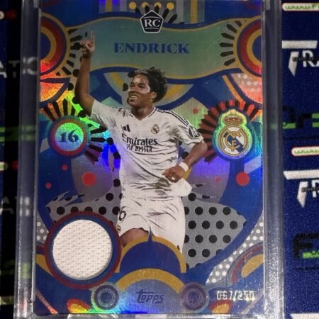 Endrick /250 Player Worn Patch Relic Topps Real Madrid Team Set 2024/25 RC