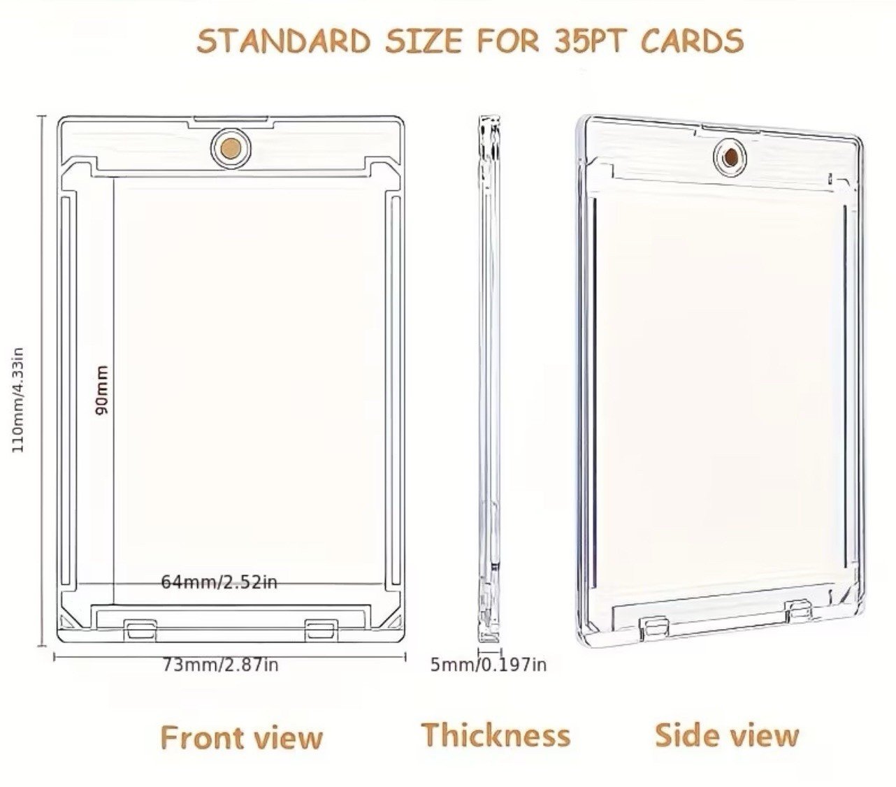 1x Special Offer Magnetic Card Holder One Touch Ultra Thin for 35PT Trading TCG - Yu-Gi-Oh - Image 4