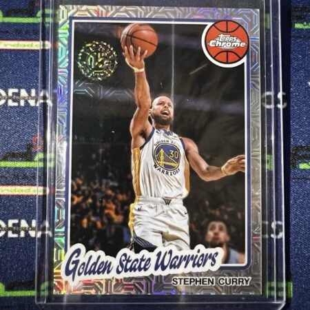 Stephen Curry 2025-26 Topps Chrome 45 Anniversary Mojo Refractor TC-SCU Warriors