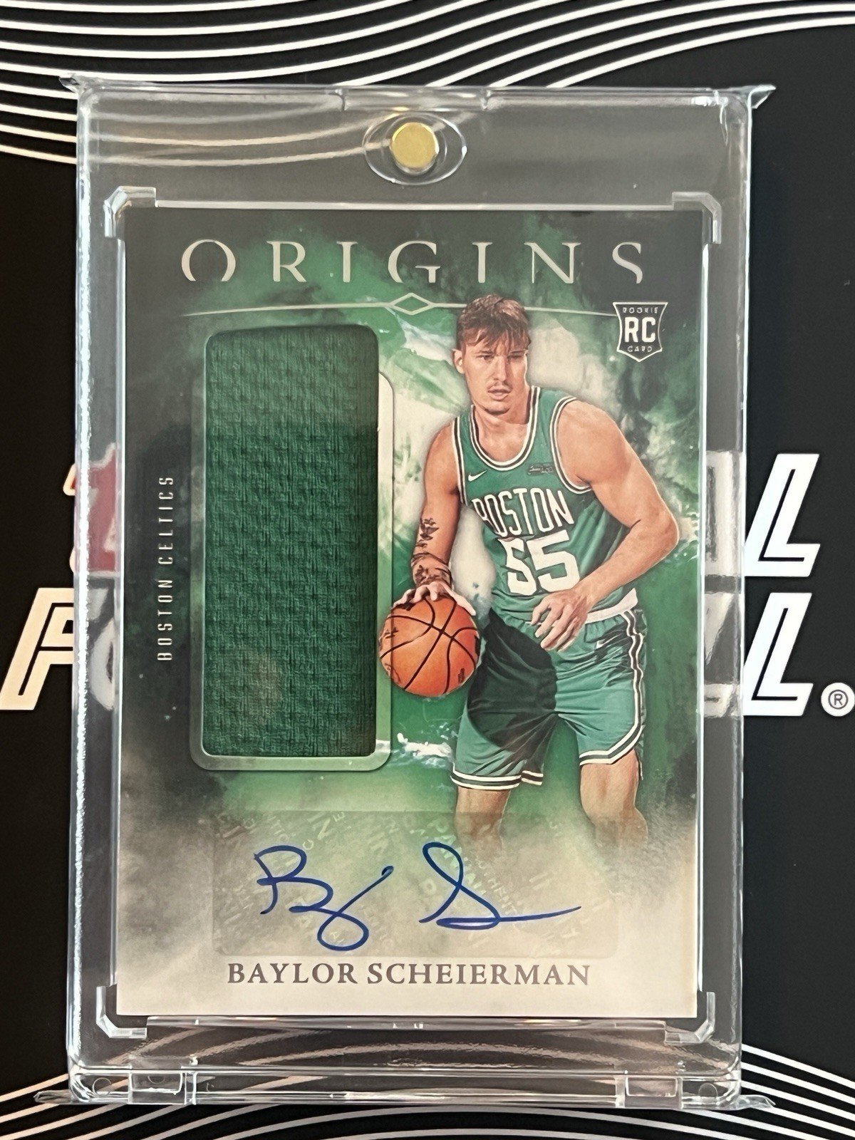 Baylor Scheierman RC Rookie Auto Patch Relic 2024-25 Panini Origins RARE NBA