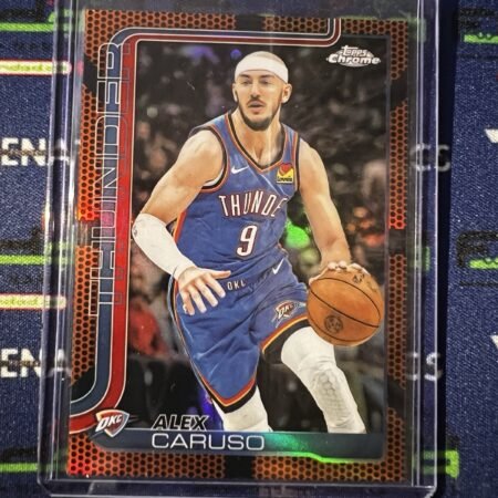 Alex Caruso 2025/26 Topps Chrome Orange Basketball Refractor #170 Thunder NBA