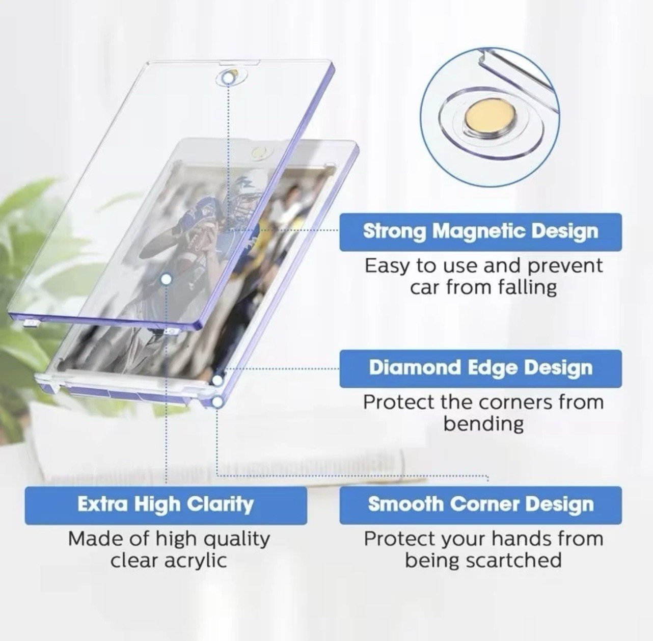 10x Magnetic Card Holder – 35pt– Magnetische Kartenhalter – Karten-Hüllen Schutz - Image 4