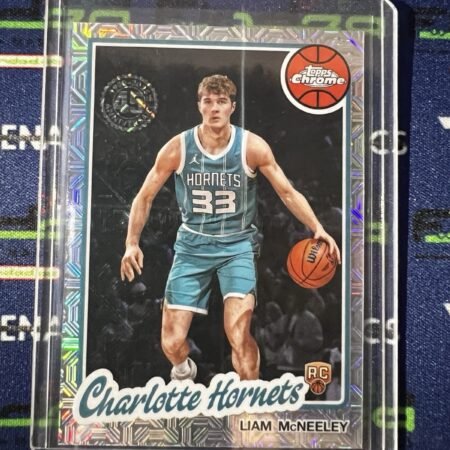 2025-26 Topps Basketball 45th Anniversary Mojo Liam McNeeley Rookie RC Hornets