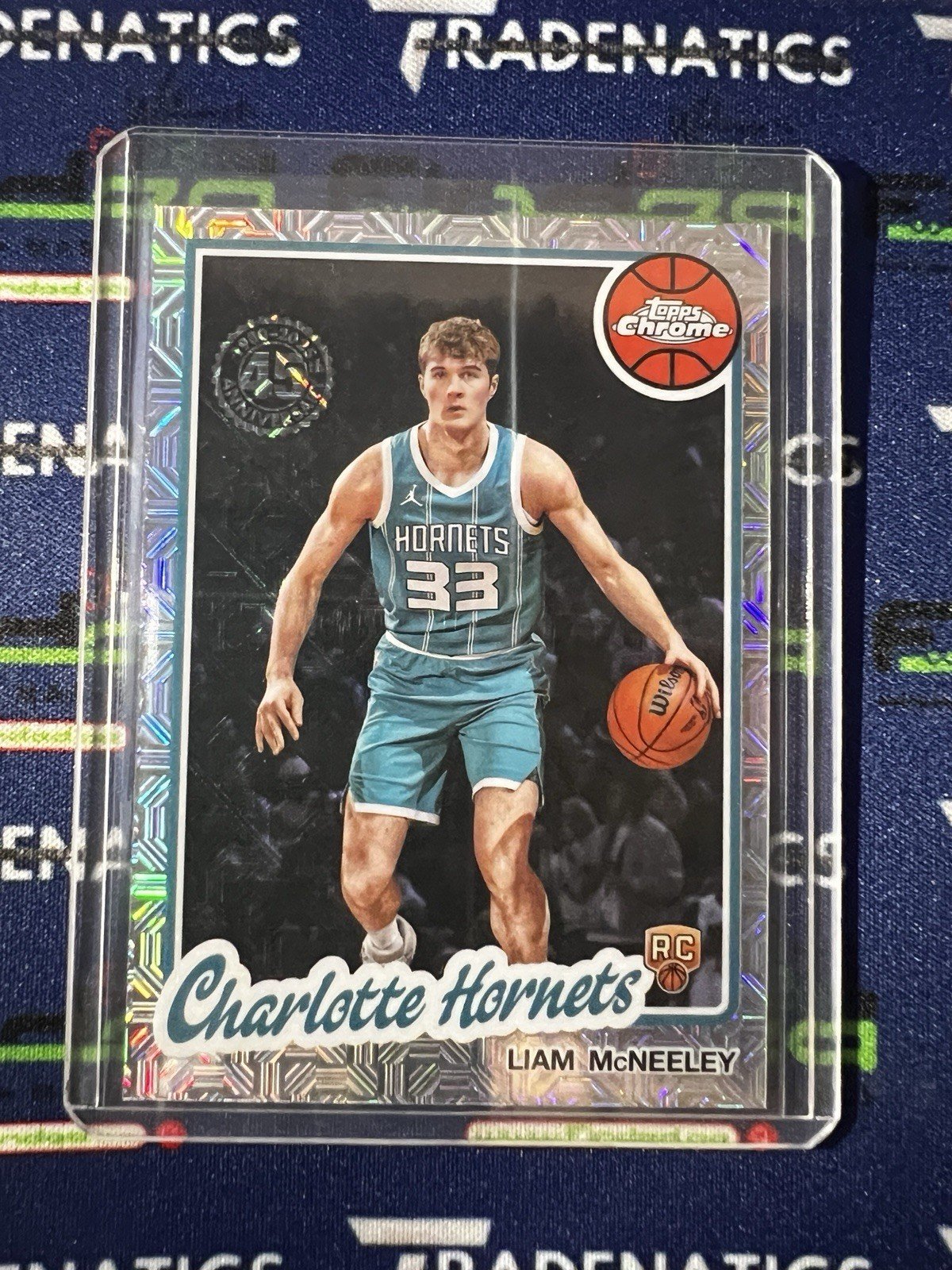 2025-26 Topps Basketball 45th Anniversary Mojo Liam McNeeley Rookie RC Hornets